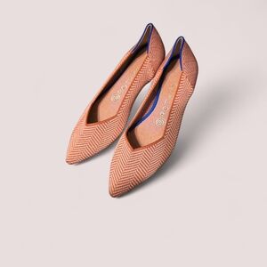 Rothy's Herringbone Orange Flats